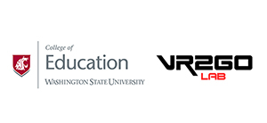 VR2Go Lab and Washington State University logo.